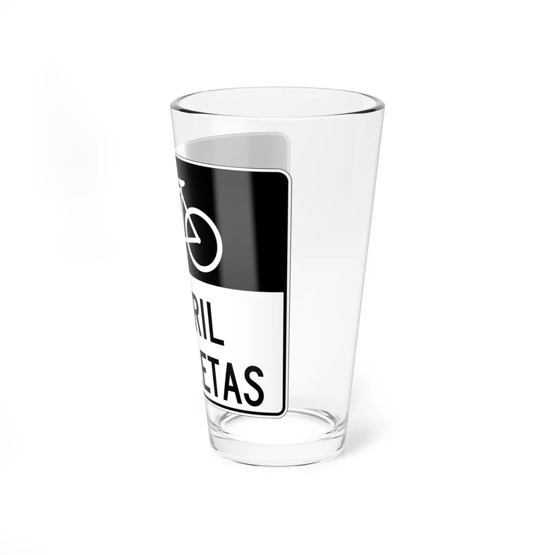 MUTCD-PR R3-17 (Puerto Rico) (Road Sign) Pint Glass 16oz - Go Mug Yourself