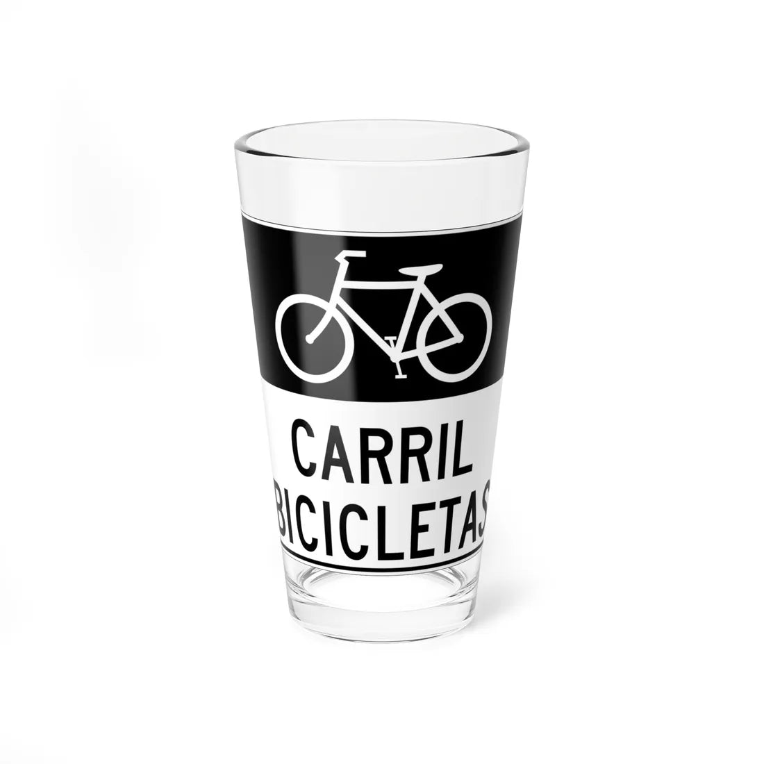 MUTCD-PR R3-17 (Puerto Rico) (Road Sign) Pint Glass 16oz - Go Mug Yourself