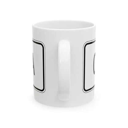 MUTCD-PR R3-17a (Puerto Rico) (Road Sign) White Coffee Mug - Go Mug Yourself