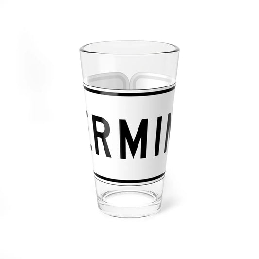 MUTCD-PR R3-17b (Puerto Rico) (Road Sign) Pint Glass 16oz 16oz - Go Mug Yourself