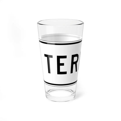 MUTCD-PR R3-17b (Puerto Rico) (Road Sign) Pint Glass 16oz - Go Mug Yourself