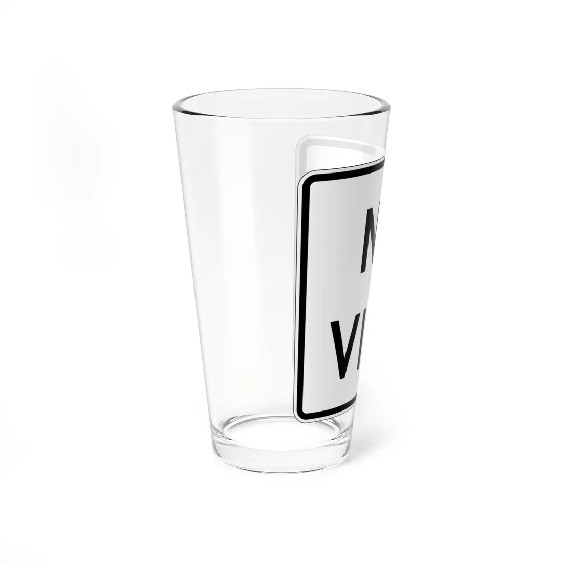 MUTCD-PR R3-3 (Puerto Rico) (Road Sign) Pint Glass 16oz - Go Mug Yourself