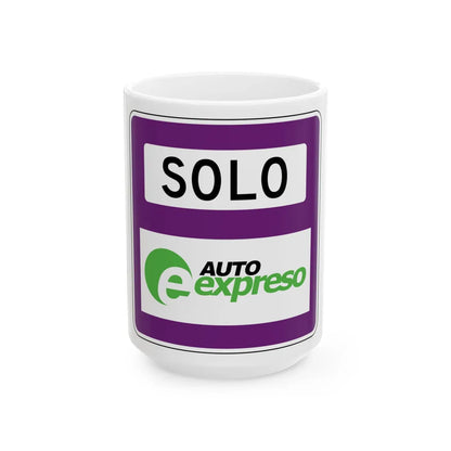 MUTCD-PR R3-31 (Puerto Rico) (Road Sign) White Coffee Mug 15oz - Go Mug Yourself
