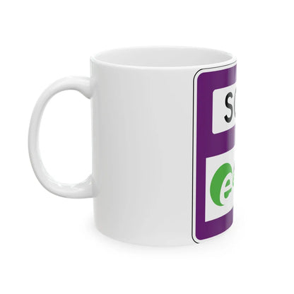 MUTCD-PR R3-31 (Puerto Rico) (Road Sign) White Coffee Mug - Go Mug Yourself