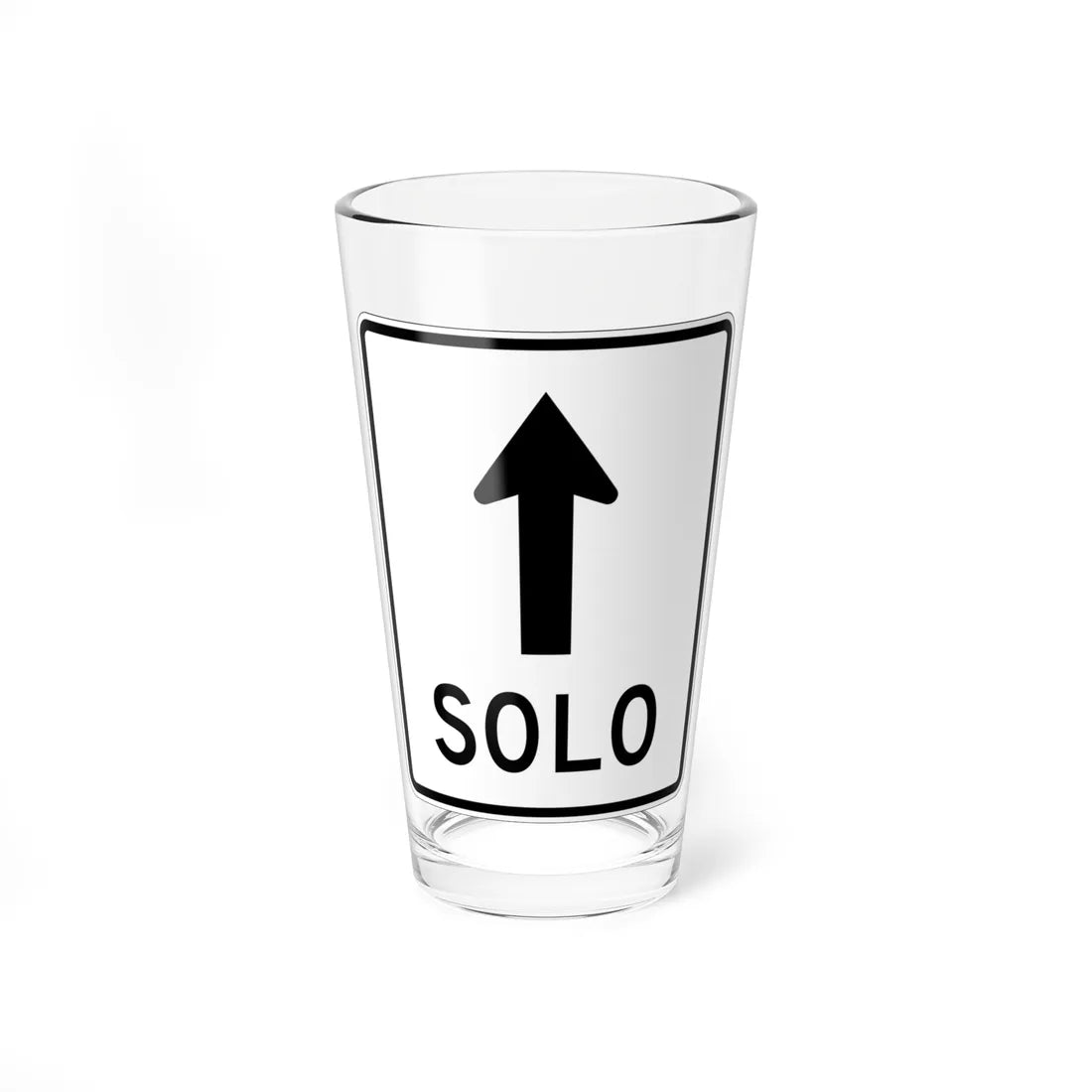 MUTCD-PR R3-5a (Puerto Rico) (Road Sign) Pint Glass 16oz 16oz - Go Mug Yourself