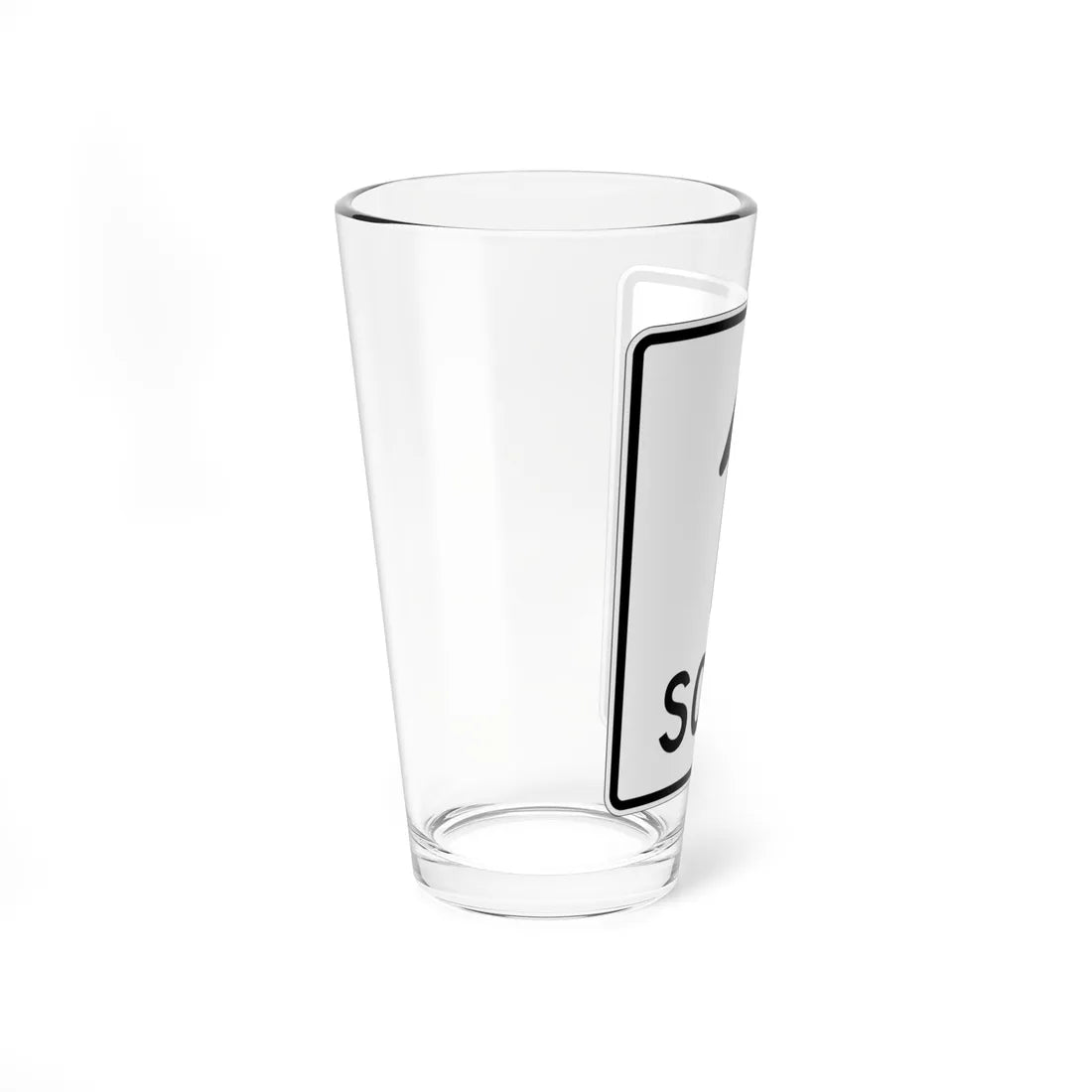 MUTCD-PR R3-5a (Puerto Rico) (Road Sign) Pint Glass 16oz - Go Mug Yourself