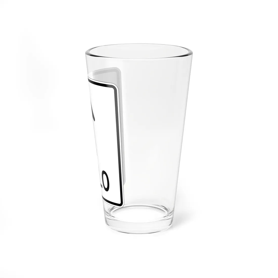 MUTCD-PR R3-5a (Puerto Rico) (Road Sign) Pint Glass 16oz - Go Mug Yourself