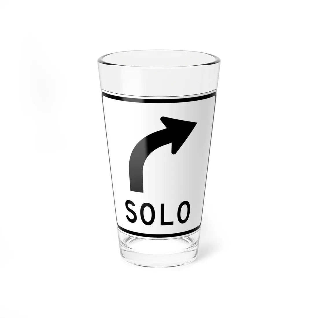MUTCD-PR R3-5D (Puerto Rico) (Road Sign) Pint Glass 16oz 16oz - Go Mug Yourself