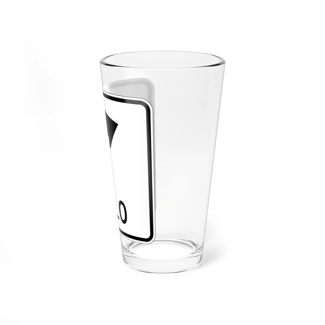 MUTCD-PR R3-5D (Puerto Rico) (Road Sign) Pint Glass 16oz - Go Mug Yourself