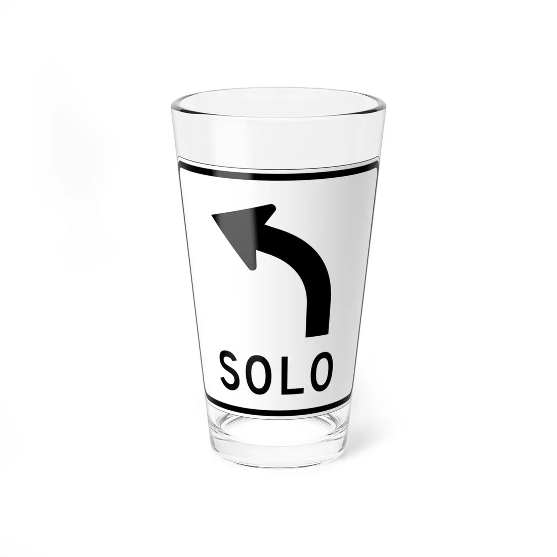 MUTCD-PR R3-5I (Puerto Rico) (Road Sign) Pint Glass 16oz 16oz - Go Mug Yourself