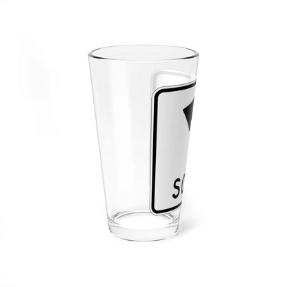 MUTCD-PR R3-5I (Puerto Rico) (Road Sign) Pint Glass 16oz - Go Mug Yourself