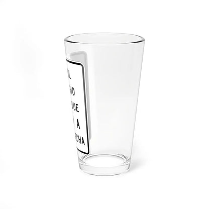 MUTCD-PR R3-7D (Puerto Rico) (Road Sign) Pint Glass 16oz - Go Mug Yourself