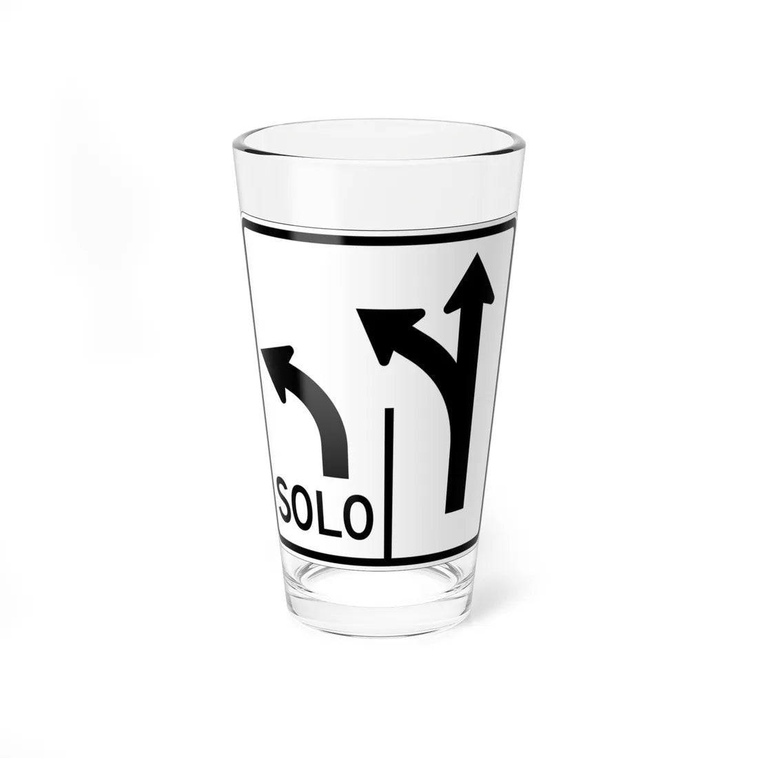 MUTCD-PR R3-8 (Puerto Rico) (Road Sign) Pint Glass 16oz 16oz - Go Mug Yourself