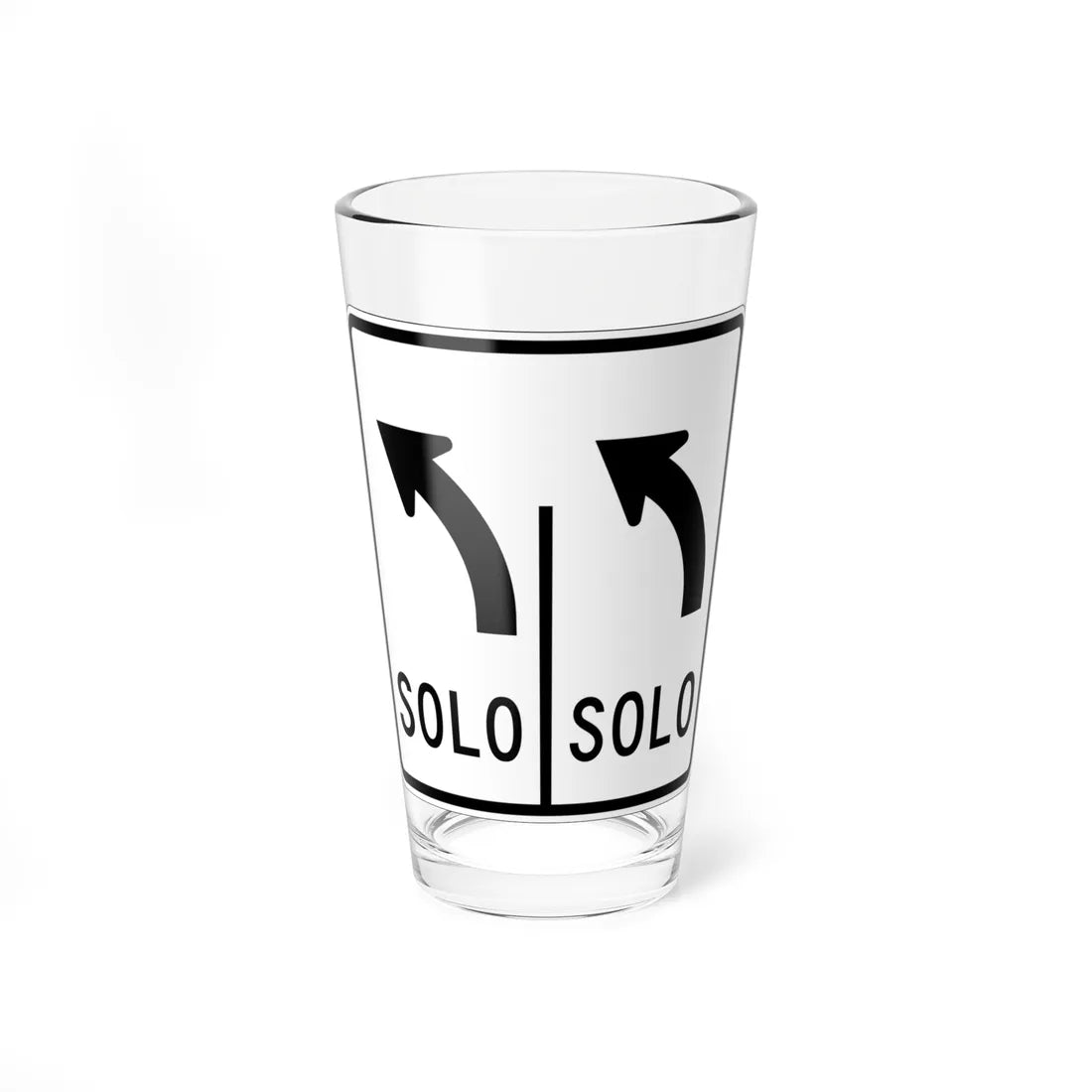 MUTCD-PR R3-8c (Puerto Rico) (Road Sign) Pint Glass 16oz 16oz - Go Mug Yourself