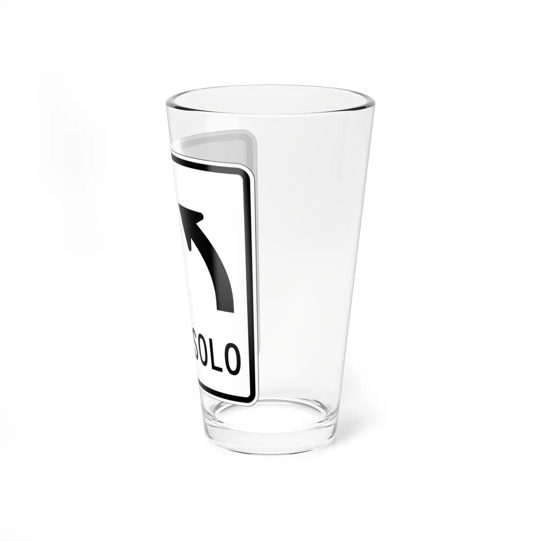 MUTCD-PR R3-8c (Puerto Rico) (Road Sign) Pint Glass 16oz - Go Mug Yourself