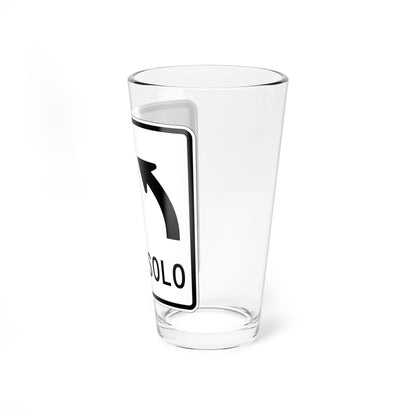 MUTCD-PR R3-8c (Puerto Rico) (Road Sign) Pint Glass 16oz - Go Mug Yourself