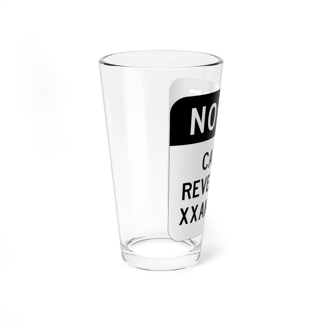 MUTCD-PR R3-9f (Puerto Rico) (Road Sign) Pint Glass 16oz - Go Mug Yourself
