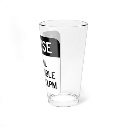 MUTCD-PR R3-9f (Puerto Rico) (Road Sign) Pint Glass 16oz - Go Mug Yourself