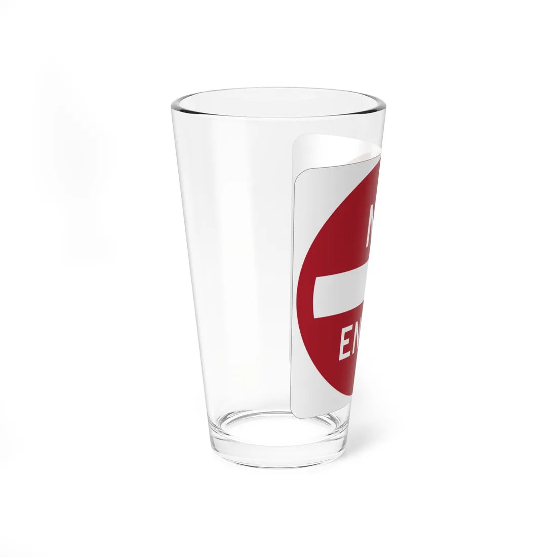 MUTCD-PR R5-1 (Puerto Rico) (Road Sign) Pint Glass 16oz - Go Mug Yourself