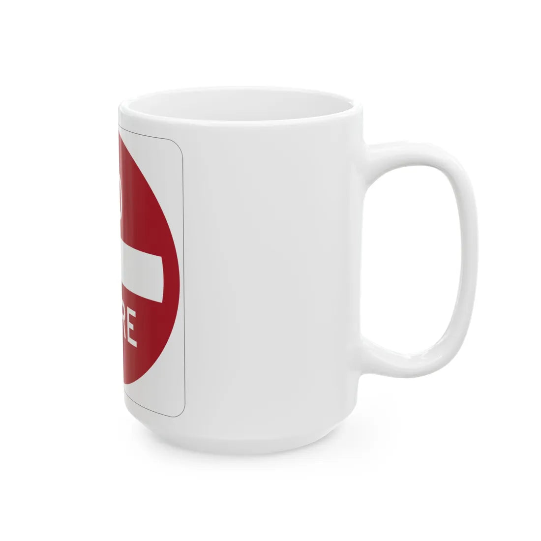 MUTCD-PR R5-1 (Puerto Rico) (Road Sign) White Coffee Mug - Go Mug Yourself