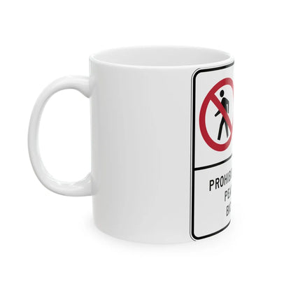 MUTCD-PR R5-10a (Puerto Rico) (Road Sign) White Coffee Mug - Go Mug Yourself
