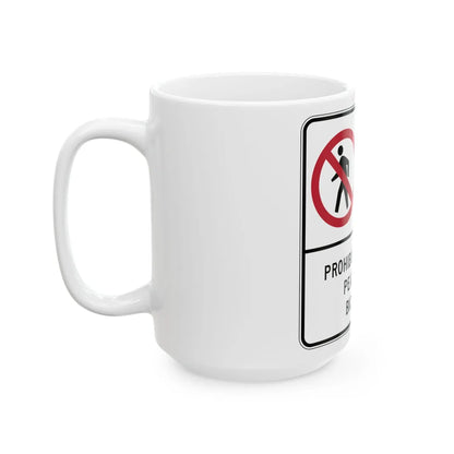 MUTCD-PR R5-10a (Puerto Rico) (Road Sign) White Coffee Mug - Go Mug Yourself