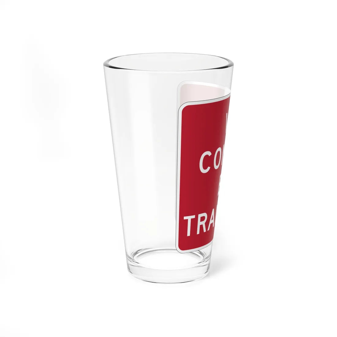 MUTCD-PR R5-1a (Puerto Rico) (Road Sign) Pint Glass 16oz - Go Mug Yourself