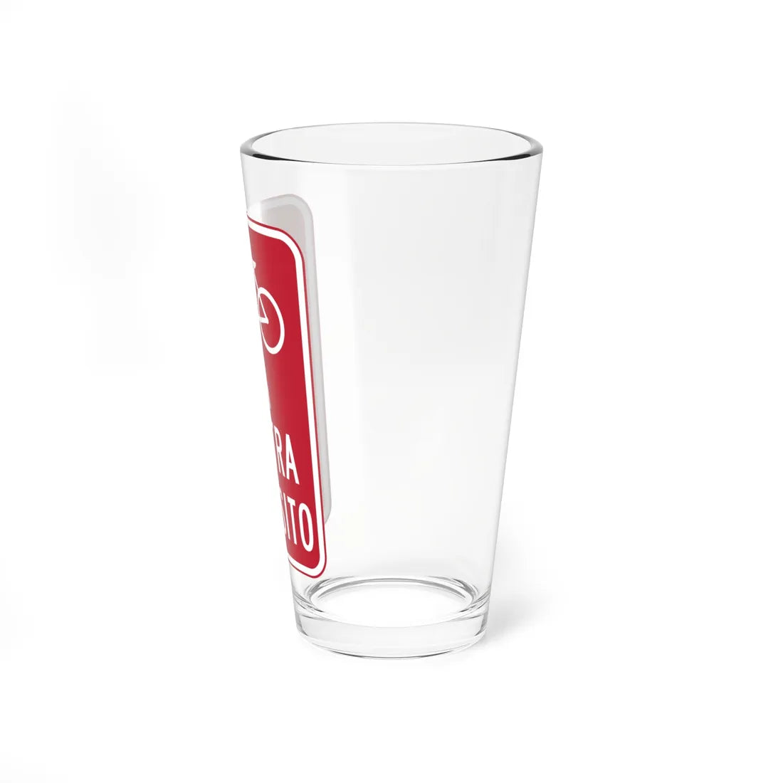 MUTCD-PR R5-1b (Puerto Rico) (Road Sign) Pint Glass 16oz - Go Mug Yourself