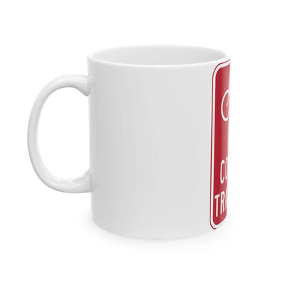 MUTCD-PR R5-1b (Puerto Rico) (Road Sign) White Coffee Mug - Go Mug Yourself