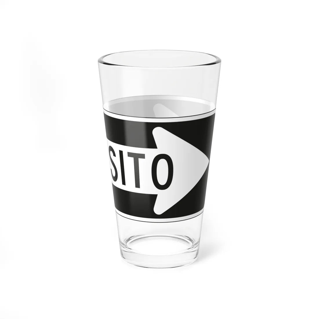 MUTCD-PR R6-1a (Puerto Rico) (Road Sign) Pint Glass 16oz - Go Mug Yourself