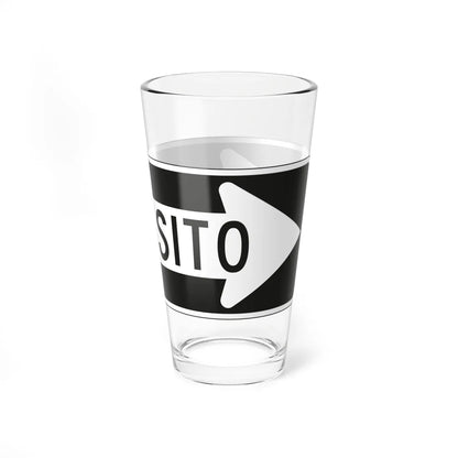 MUTCD-PR R6-1a (Puerto Rico) (Road Sign) Pint Glass 16oz - Go Mug Yourself