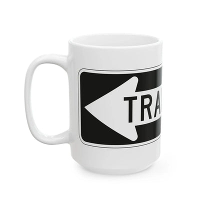 MUTCD-PR R6-1a (Puerto Rico) (Road Sign) White Coffee Mug - Go Mug Yourself