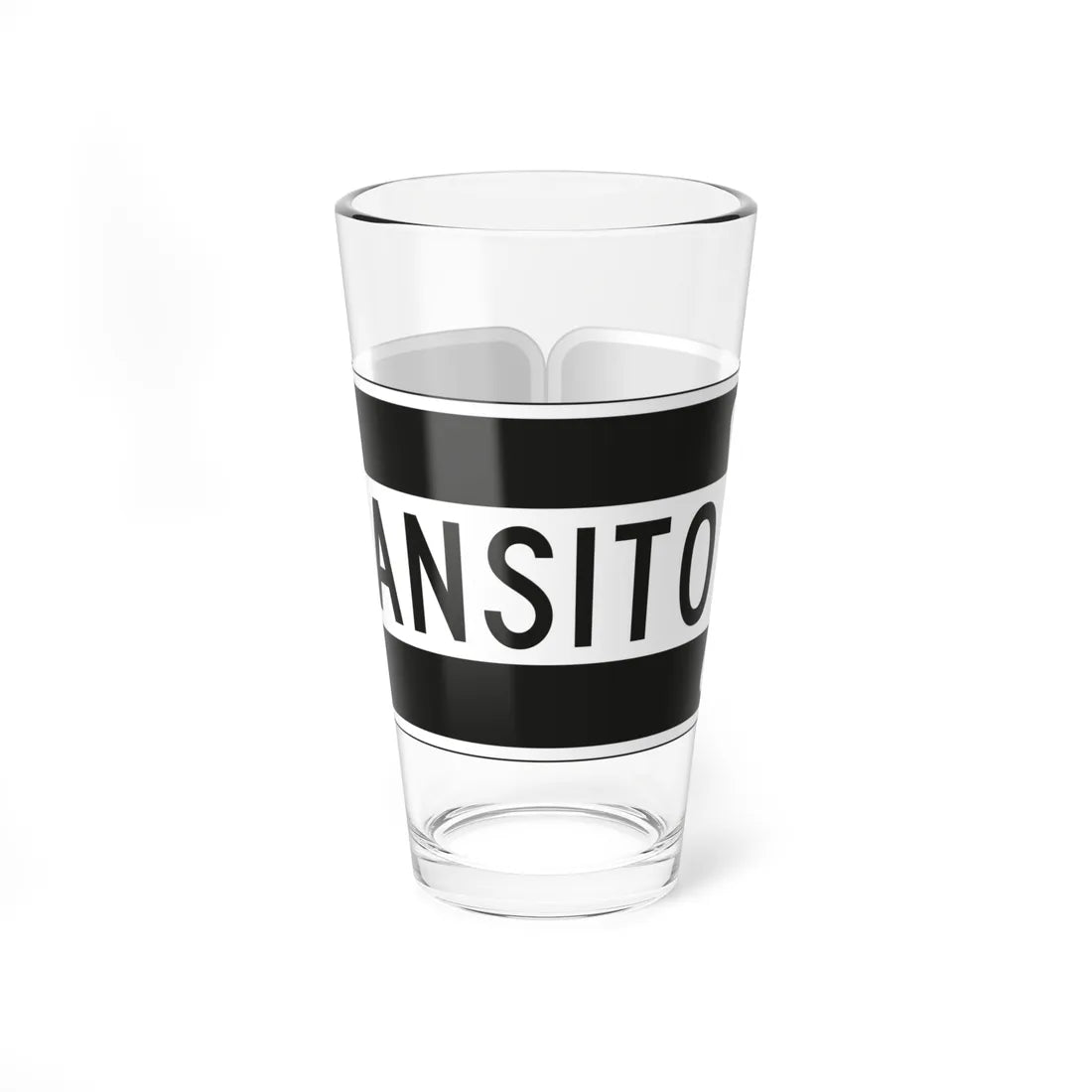 MUTCD-PR R6-1D (Puerto Rico) (Road Sign) Pint Glass 16oz 16oz - Go Mug Yourself