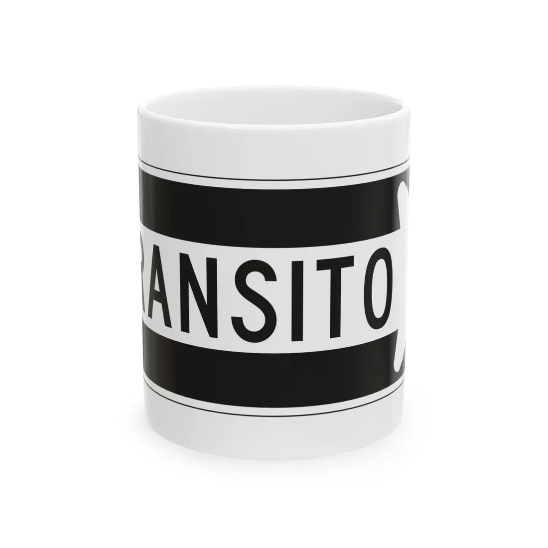 MUTCD-PR R6-1D (Puerto Rico) (Road Sign) White Coffee Mug 11oz - Go Mug Yourself