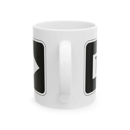 MUTCD-PR R6-1D (Puerto Rico) (Road Sign) White Coffee Mug - Go Mug Yourself