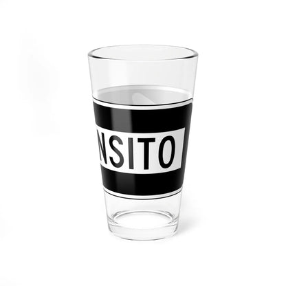 MUTCD-PR R6-1I (Puerto Rico) (Road Sign) Pint Glass 16oz - Go Mug Yourself