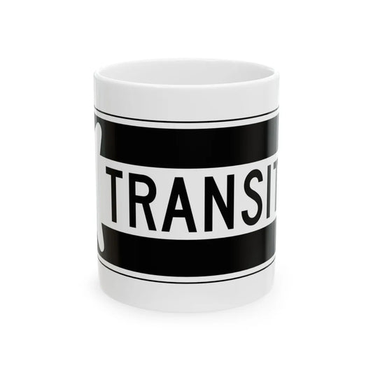 MUTCD-PR R6-1I (Puerto Rico) (Road Sign) White Coffee Mug 11oz - Go Mug Yourself