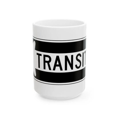 MUTCD-PR R6-1I (Puerto Rico) (Road Sign) White Coffee Mug 15oz - Go Mug Yourself
