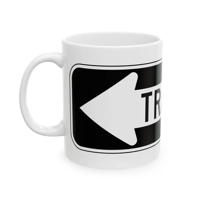 MUTCD-PR R6-1I (Puerto Rico) (Road Sign) White Coffee Mug - Go Mug Yourself