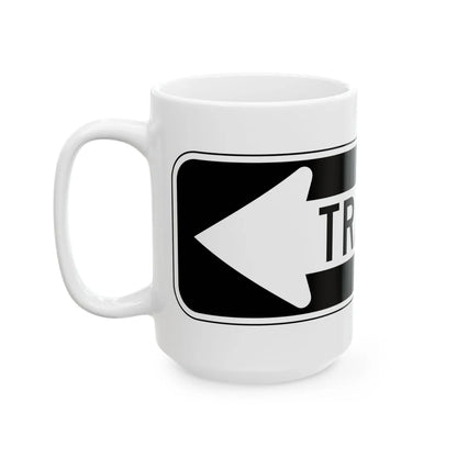 MUTCD-PR R6-1I (Puerto Rico) (Road Sign) White Coffee Mug - Go Mug Yourself