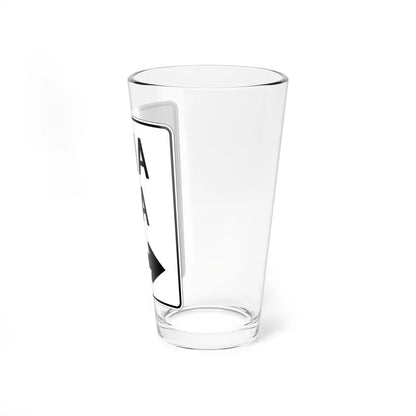 MUTCD-PR R6-2D (Puerto Rico) (Road Sign) Pint Glass 16oz - Go Mug Yourself
