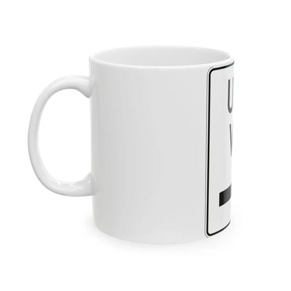 MUTCD-PR R6-2D (Puerto Rico) (Road Sign) White Coffee Mug - Go Mug Yourself