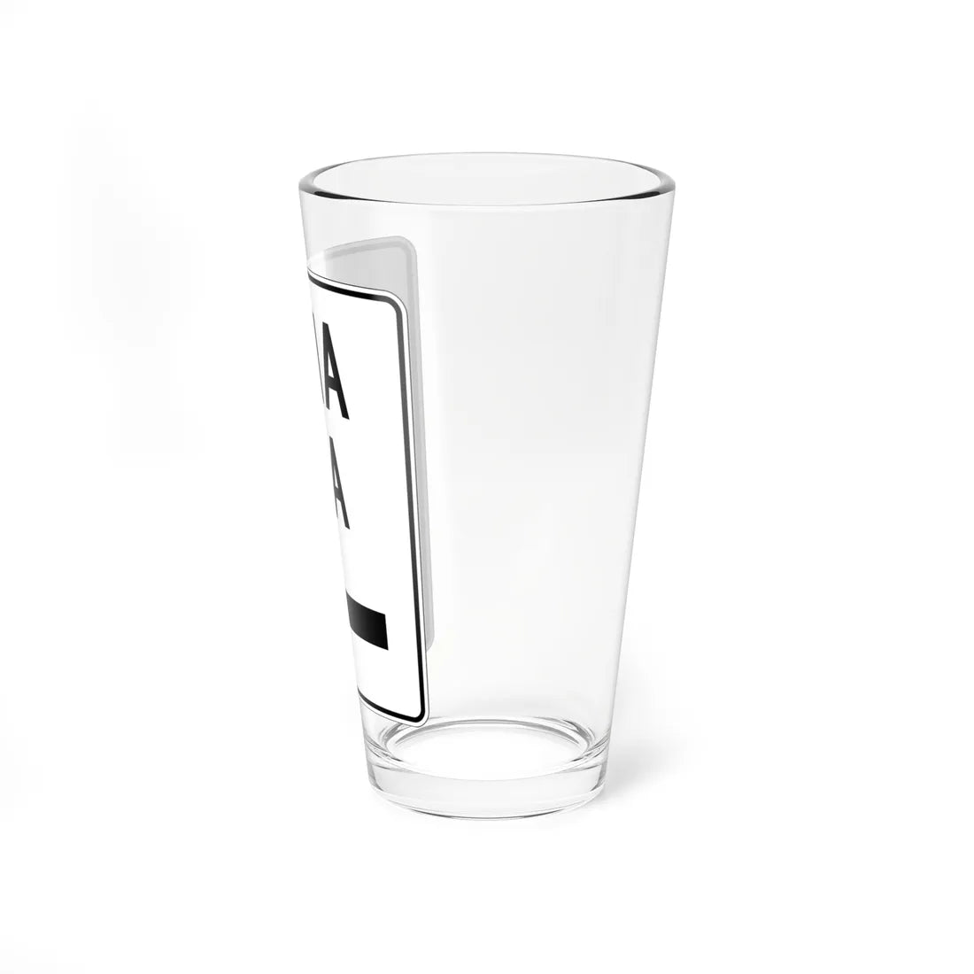MUTCD-PR R6-2I (Puerto Rico) (Road Sign) Pint Glass 16oz - Go Mug Yourself