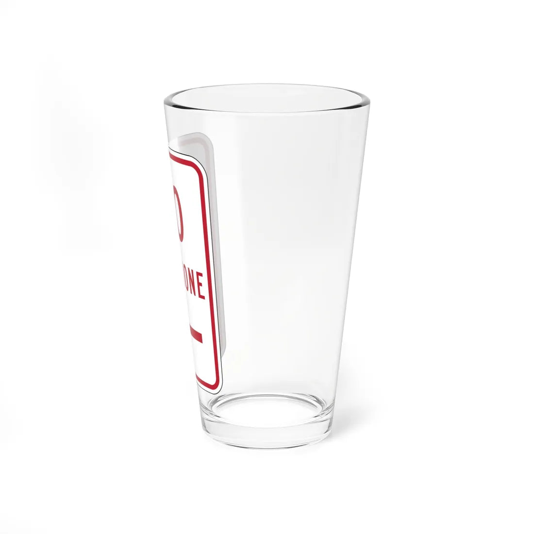 MUTCD-PR R7-1 (Puerto Rico) (Road Sign) Pint Glass 16oz - Go Mug Yourself