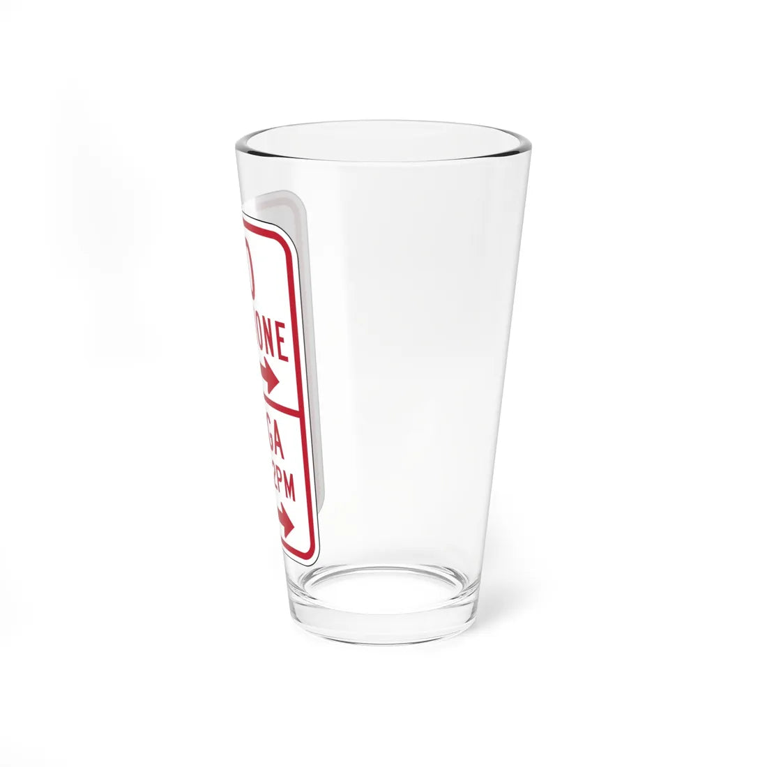 MUTCD-PR R7-10 open text (Puerto Rico) (Road Sign) Pint Glass 16oz - Go Mug Yourself