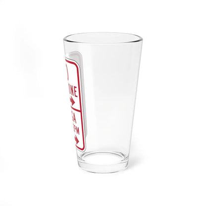 MUTCD-PR R7-10 open text (Puerto Rico) (Road Sign) Pint Glass 16oz - Go Mug Yourself