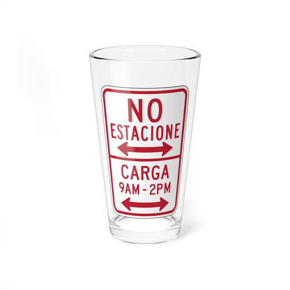 MUTCD-PR R7-10 (Puerto Rico) (Road Sign) Pint Glass 16oz 16oz - Go Mug Yourself
