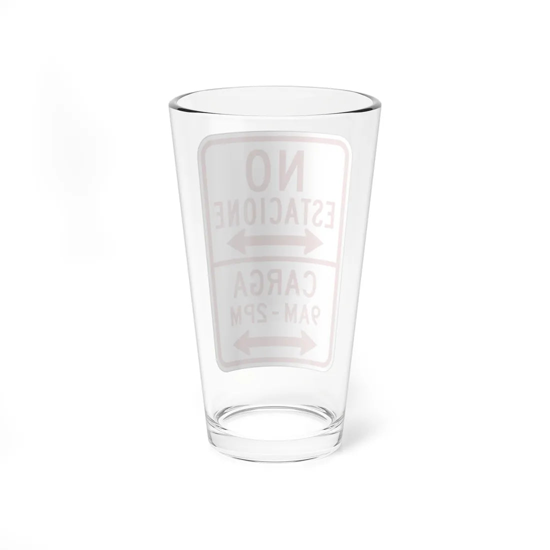 MUTCD-PR R7-10 (Puerto Rico) (Road Sign) Pint Glass 16oz - Go Mug Yourself
