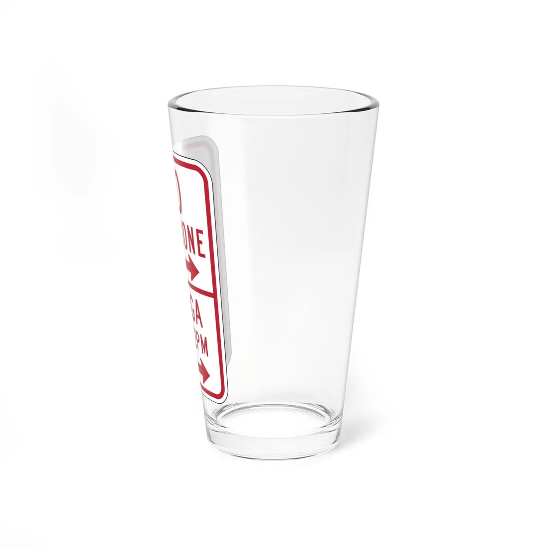 MUTCD-PR R7-10 (Puerto Rico) (Road Sign) Pint Glass 16oz - Go Mug Yourself