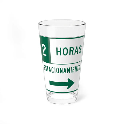 MUTCD-PR R7-108aD (Puerto Rico) (Road Sign) Pint Glass 16oz 16oz - Go Mug Yourself